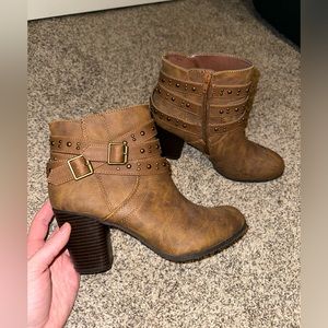 Brown booties